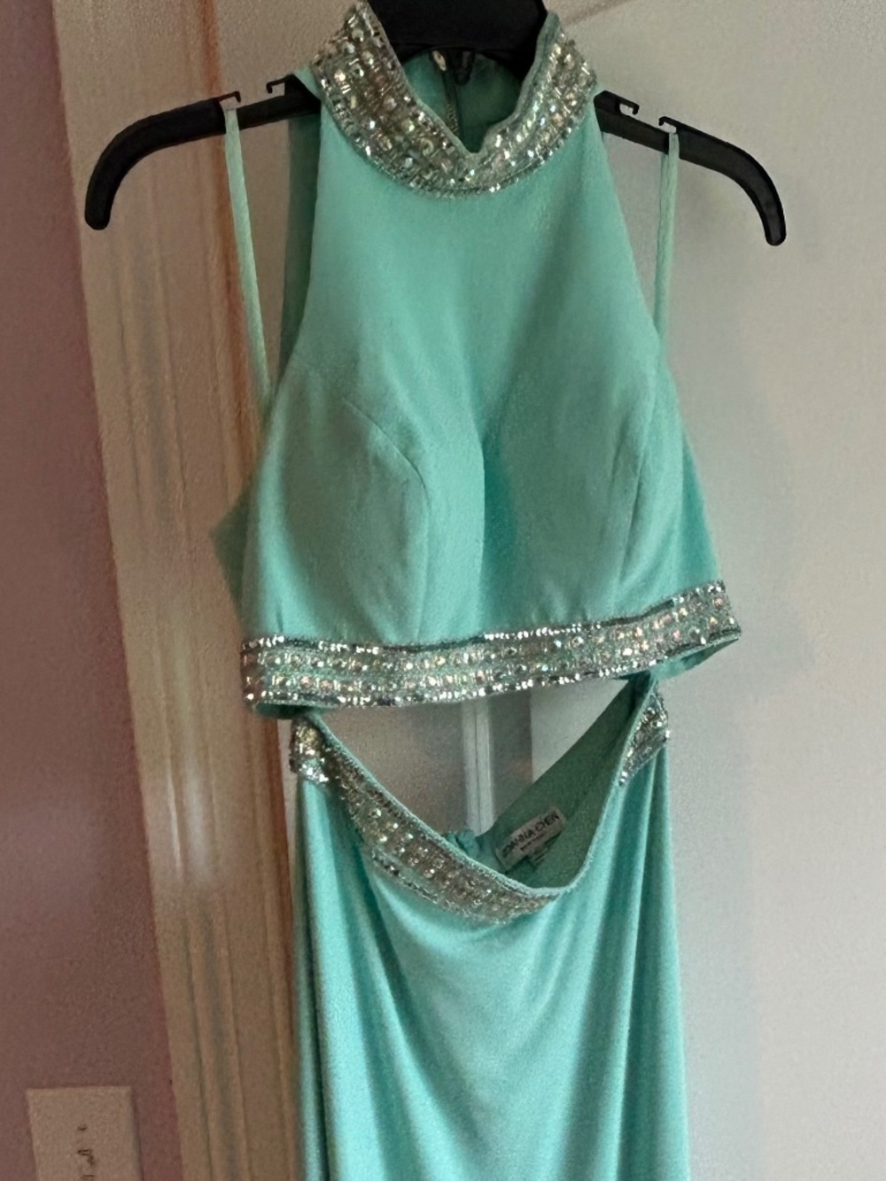 Two piece prom dress